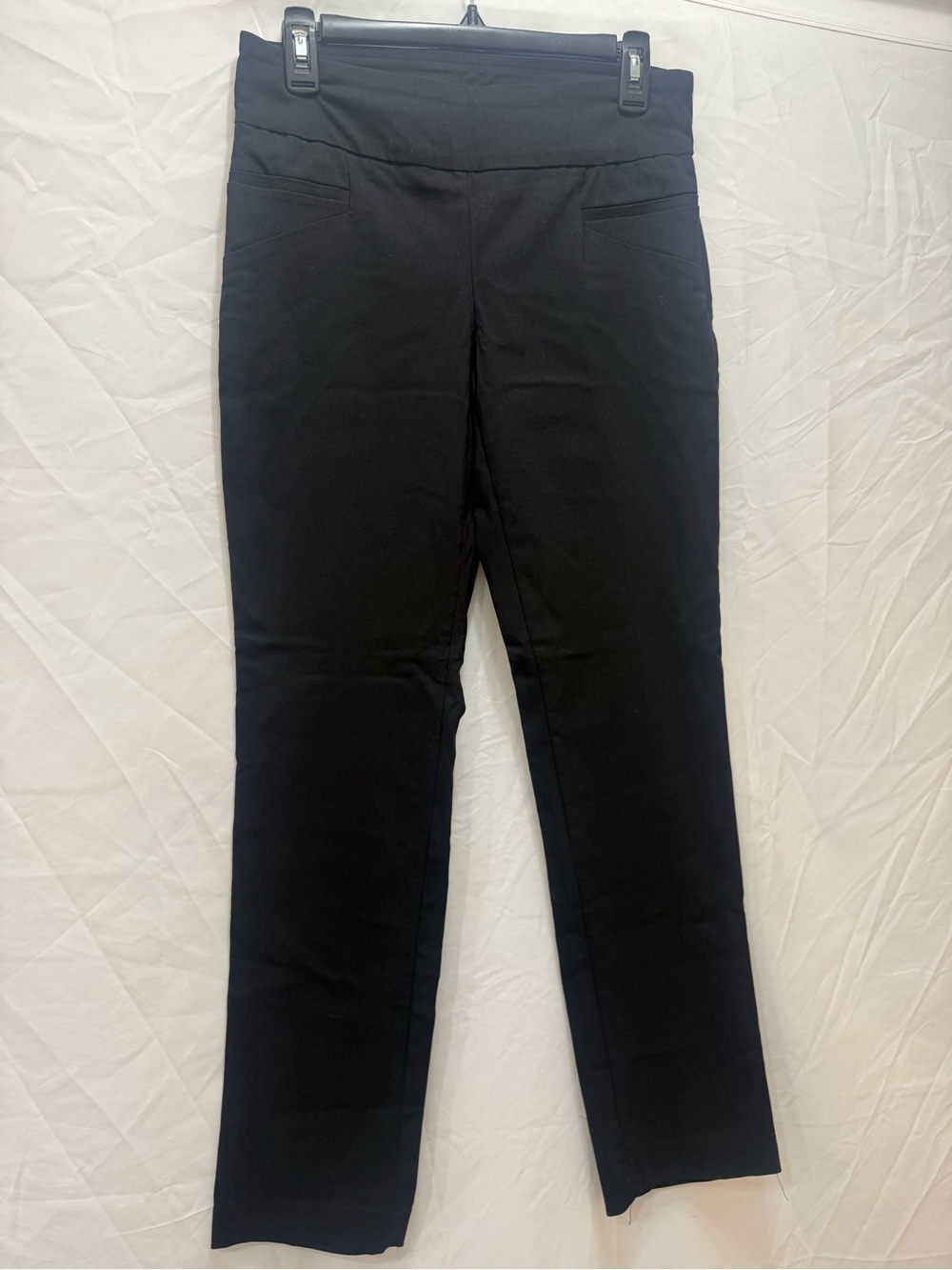 Briggs New York Black Straight-Leg Pull-On Pants